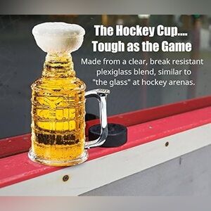 The Hockey Cup 25 oz Beer Stein Mug  shaped like The Stanley Cup